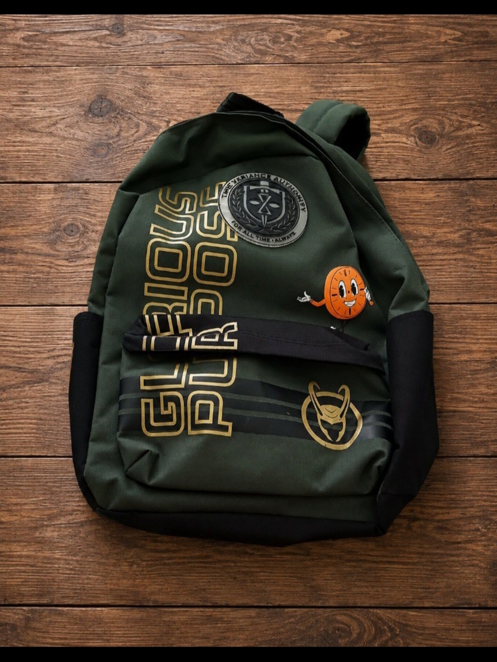 Marvel Loki TVA Glorious Purpose Green Backpack